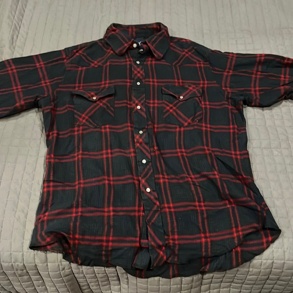 Wrangler Mens Flannel, Size Large